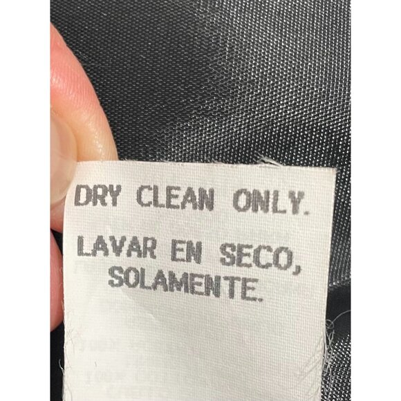 Sag Harbor Womens Black Wool Blazer Size 14 Velvet Collar Lining - Picture 9 of 13